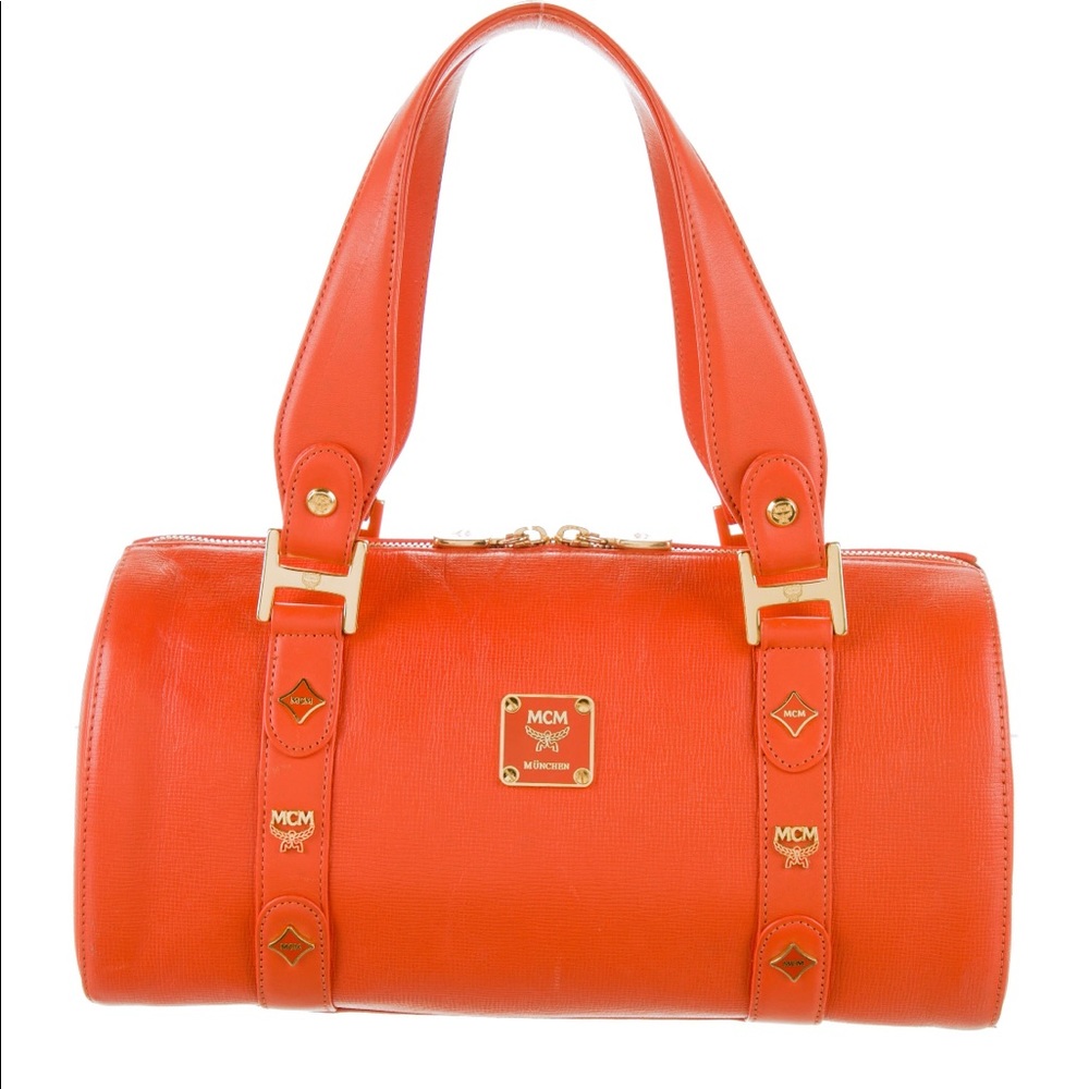 Mcm orange bag